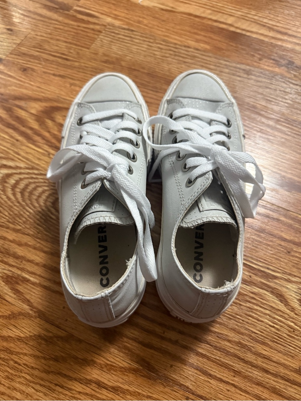 Chuck Taylor Converse All Star Lift Platform Shoes 569104C Photon Dust White 5.5 - Picture 7 of 11